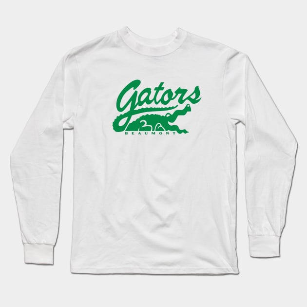 Defunct Beaumont Golden Gators Minor League Baseball 1986 Long Sleeve T-Shirt by LocalZonly